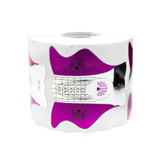 Global Fashion Формы одноразовые для наращивания овал 300 шт фиолетовый