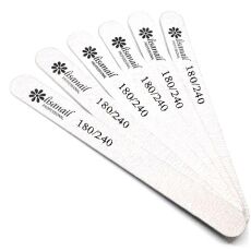 Lisanail Пилка прямая 180/240 грит 50 шт