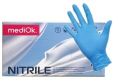 mediOK Перчатки нитрил OCEAN Голубые XS 100 шт