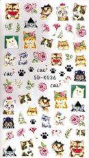 3D Наклейки 5D-K036 кошечки