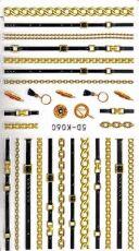 3D Наклейки 5D-K060 цепи и ремни