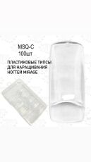Mirage Типсы гелевые 100 шт SQ прозрачные