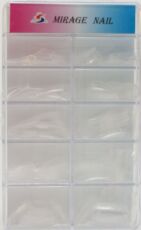 Mirage Типсы 100 шт прозрачные ЕN с широкой контактной зоной