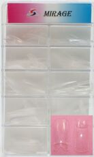 Mirage Типсы 100 шт прозрачные НТ с короткой контактной зоной
