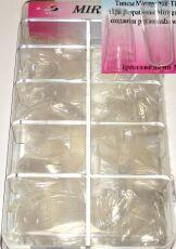 Mirage Типсы 300 шт прозрачные C зауженные с широкой контактной зоной