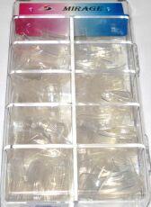 Mirage Типсы 300 шт прозрачные CN с широкой контактной зоной