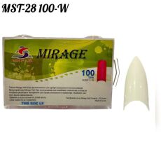 Mirage Типсы 100 шт стилет MST-28 белые