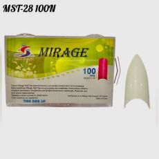 Mirage Типсы 100 шт стилет MST-28 натуральные