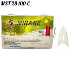Mirage Типсы 100 шт стилет MST-28 прозрачные
