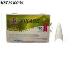 Mirage Типсы 100 шт стилет MST-29 белые