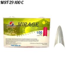 Mirage Типсы 100 шт стилет MST-29 прозрачные