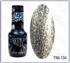 Tartiso Гель-лак At All Time №134 15 мл Splinters Silver