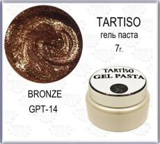 Tartiso Гель-паста GEL PASTA №14 7 гр Bronze