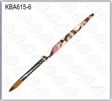 Tartiso Кисть для акрила Oval №6 Kolinsky Hair