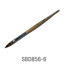 Tartiso Кисть для геля Filbert №6 ручка дерево Nylon Hair