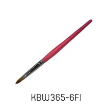 Tartiso Кисть для геля Filbert №6 розовая ручка Kolinsky Hair