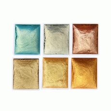Акварель с шиммером №02 Shimmer Solid Watercolor Autumn Whispers 6 цветов