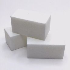 Баф прямоугольный 5х2,5 см белый 20 шт