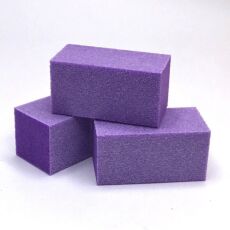 Баф прямоугольный 5х2,5 см фиолетовый 20 шт
