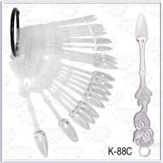 Демонстрационная палитра 24 шт прозрачный миндаль на кольце