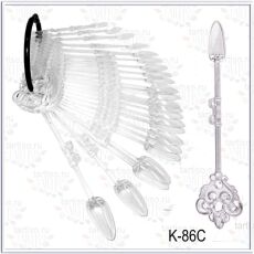 Демонстрационная палитра 24 шт прозрачный овал на кольце