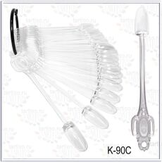 Демонстрационная палитра 24 шт прозрачный скво на кольце