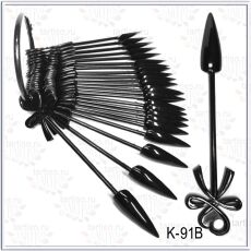 Демонстрационная палитра 24 шт стилет черный на кольце