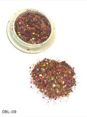 Дизайн Брокат L-09 ромбик терракот