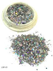 Дизайн Брокат LSP-01 серебро