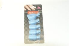 Зажимы для снятия покрытий НОГИ 2 Nail klip 5 шт Голубые Корея