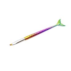 Кисть для геля рыбка скошенная №4