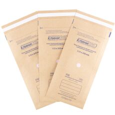 КлиниПак Крафт-пакеты для стерилизации 115х245 мм 100 шт коричневые