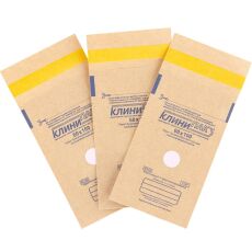 КлиниПак Крафт-пакеты для стерилизации 60х100 мм 100 шт коричневые