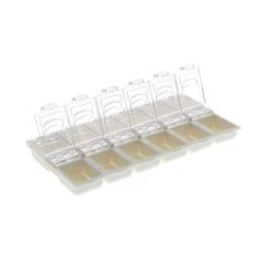 Контейнер-органайзер для декора белая 12 ячеек