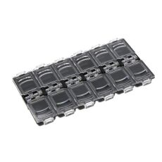 Контейнер-органайзер для декора черная 12 ячеек