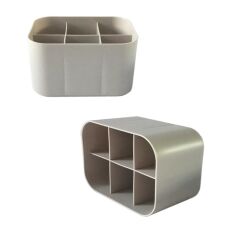 Органайзер стакан пластиковый бежевый