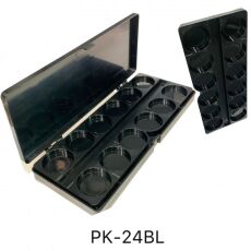 Палитра для красок двойная черная 24 ячейки