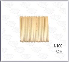 Палочки для маникюра деревянные 100 шт 7,5 см