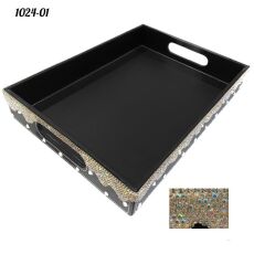 Подносик большой со стразами AB