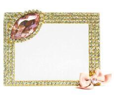 Подносик для демонстрации из страз с розовым камнем