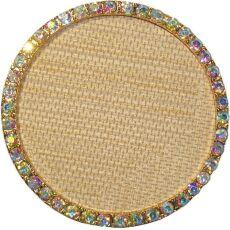 Подносик для демонстрации круглый золотой