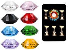 Подставка для демонстрации дизайна 1 камень 3 см Желтый 5 держателей