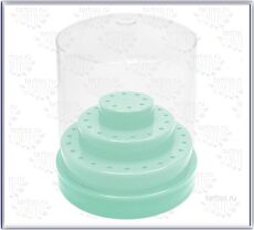 Подставка для фрез на 48 штук Green круглая 3 уровня