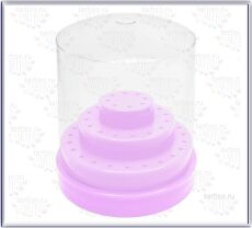 Подставка для фрез на 48 штук Violet круглая 3 уровня