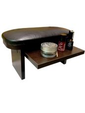 Подставка под руку на деревянных ножках ЛДСП с подносом черная