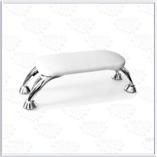 Подставка под руку на металлических ножках белая