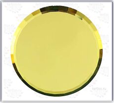 Стекло для демонстрации дизайна №5 Золотое 5,5х5,5 см