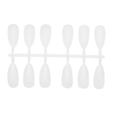 Типсы отрывные овал прозрачный 10 линеек по 12 шт