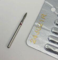 Фреза алмазная пламя красная насечка 243021R