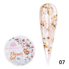 Global Fashion Гель Flower Gel с сухоцветами №07 5 гр